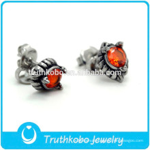TKB-E0083 Cz Stone Jewelry Make Your Own Trendy Biker Dragon Claw Earrings
